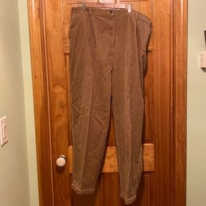 L.L. Bean corduroy trousers, 24W with stretch